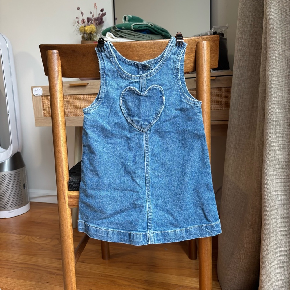 GAP - Blue Denim Dress with Heart Detail
